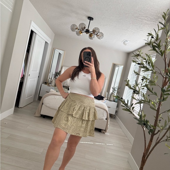 Express Bubble Mini Skirt with Ruffled Tiers - Picture 8 of 10